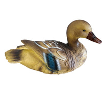 Duck Ornament with Feather Texture Decorative Mallard Duck Figure Decoy Charming Figure Statue for Courtyard