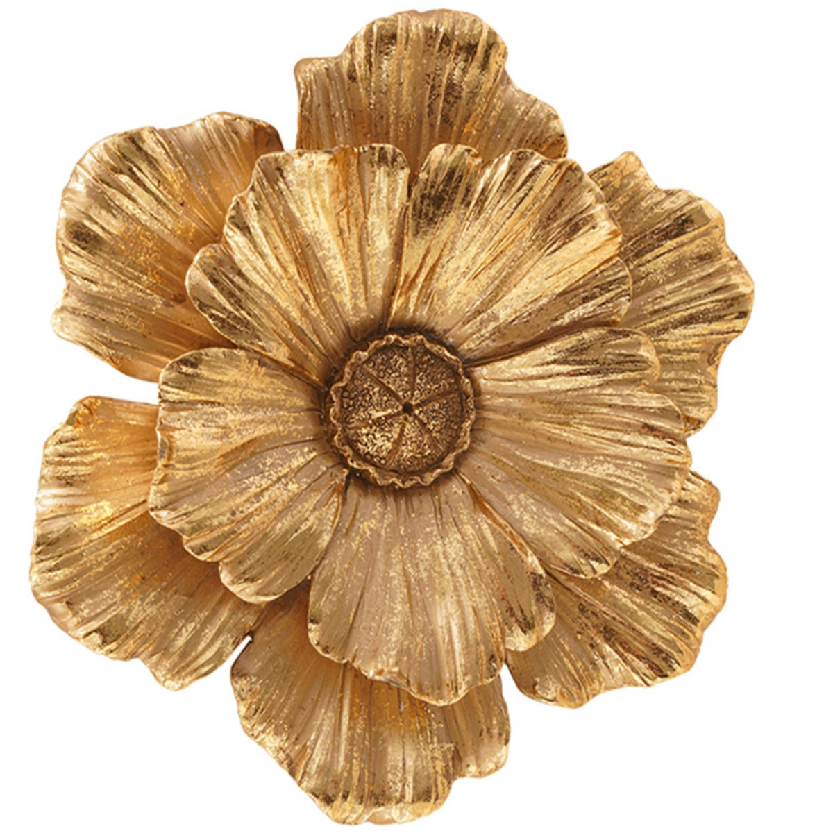 Floral Wall Art Decor Carved Floral Wall Decoration Easy to Hang Resin Flower Decor for Entryway