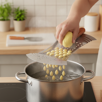 Stainless Steel Dough Press Tool Set for Geda Soup and Pasta