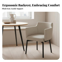 Modern Italian Design Upholstered rotating Chair Light Luxury Aesthetic Vanity Seat Ergonomic contouredd spine Seating Furniture Stable Pedestal Base for Homeowners, Business Owners, Adults, Dining Room, Restaurant, Home Office, Reception Area