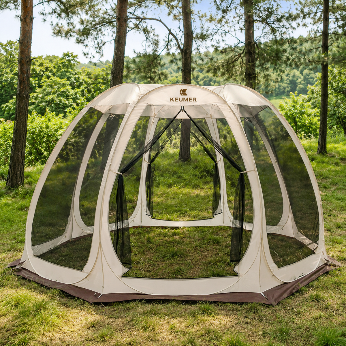 One-Touch Mesh Tent, Tarp Tent, For 3-5 People, Automatic Setup, Mosquito Net, Camping, Outdoor, Insect Repellent