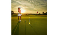 Golf Club Alignment Tool with Base Portable Golf Alignment Rod for Driving Range