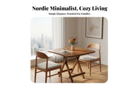 Foldable Dining Table Thickened Tabletop Space Saving Table Firm and Sturdy for Apartment Dwellers, Homeowners, Small Apartments, Outdoor, Balcony