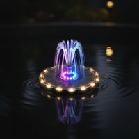 Solar Fountain Pump Illuminated for Courtyard, Homeowners