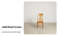 Installation-without Solid Wood Dining Chair No Assembly Required Mortise and Tenon Chair Sturdy Construction Household Furniture Hand-Polished for Homeowners, Families, Business Owners, Home, Cafe, Study Room