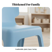 Kindergarten Chair Thickened Design children's Backrest Stool Non-Slip Kids Chair for Young Children, Preschoolers, Daycare, Playroom, Bedroom