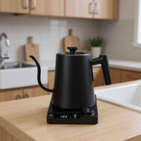 Electric Gooseneck Kettle Exact Temperature Control Gooseneck Electric Kettle Appliance Built-in Timer Stainless Steel