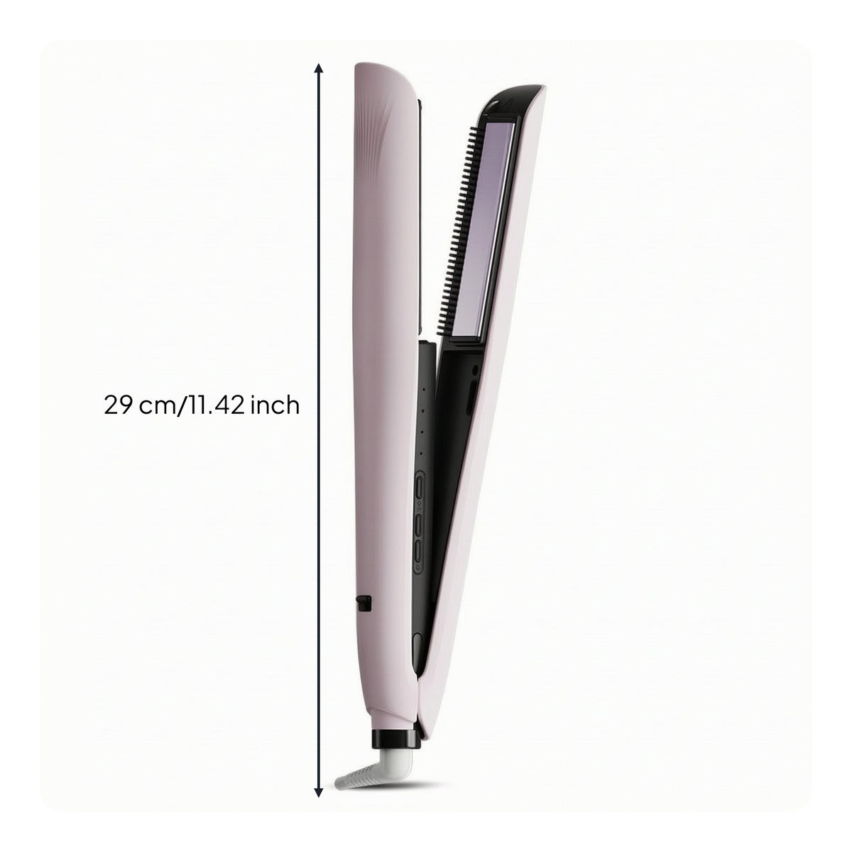 Steam Hair Straightener with Comb Ceramic Steam Straightener Straightening Comb Anti-Frizz Hair Curler Professional for Home