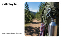 Multi-Functional S-Shaped Double Carabiner Lightweight S-Shaped doubleGate Hook Long-Lasting Outdoor Gear High Strength for Campers, Backpackers, Travelers, Camping, Hiking, Backpacking, Everyday Carry