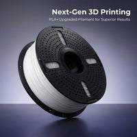 Filament 1.75mm White 1KG Spool, Upgraded PLA Material for FDM 3D Printers, Stronger Tougher for Prototyping and Modeling Hobbyists