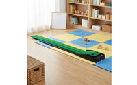 Golf Putting Practice Mat Set Anti-Slip Rubber Base Automatic Ball Return Putting Mat Portable Golf Putter Practice Board for Children, Office, Home