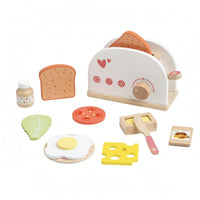 Wooden Bread Maker Toy Compact Tabletop Bread Maker Toy Rounded Edges for Children