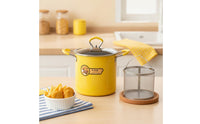Frying Pot with Basket Non-Stick Deep Fryer Pot Fryer with Basket Removable Cookware Countertop for Home Cooks, Kitchen
