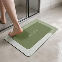 Diatomaceous Earth Bath Mat, Non-Slip Absorbent Quick Dry Bathroom Floor Mat