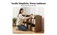 Freely Combinable Cube Storage Organizer Multipurpose Accessible Cube Bookcase Large Capacity Multi-Compartment Shelf Modern Design for Students, Homeowners, Office Workers, Dormitory, Living Room, Bedroom, Entryway