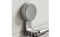 Suction Cup Towel Rack Space Saving Extendable Towel Bar Waterproof No-Tools Required Washroom Shelf for Renters, Shower, Kitchen