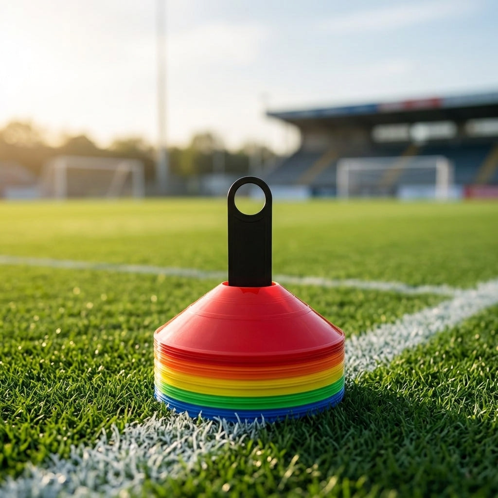 Soccer Training Cones, Agility Disc Cones for Football Basketball Drills, Field Marker Saucers, Thickened Durable