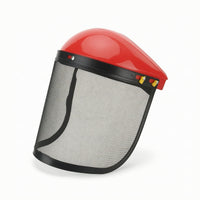 Face Visor with Mesh Guard Head-Mounted Mesh Face Visor Breathable Adjustable for Landscapers, Vegetation Cutting, Lawn Care