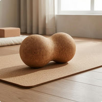 Peanut Massage Ball Two-Lobed Cork Massage Ball Body Massager Natural Fitness Gear Non-Slip