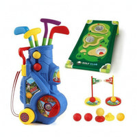 Toy Sports Gear Wagon with Sticks Young Child Golf Set with Cart Detachable for Kids, Young Children