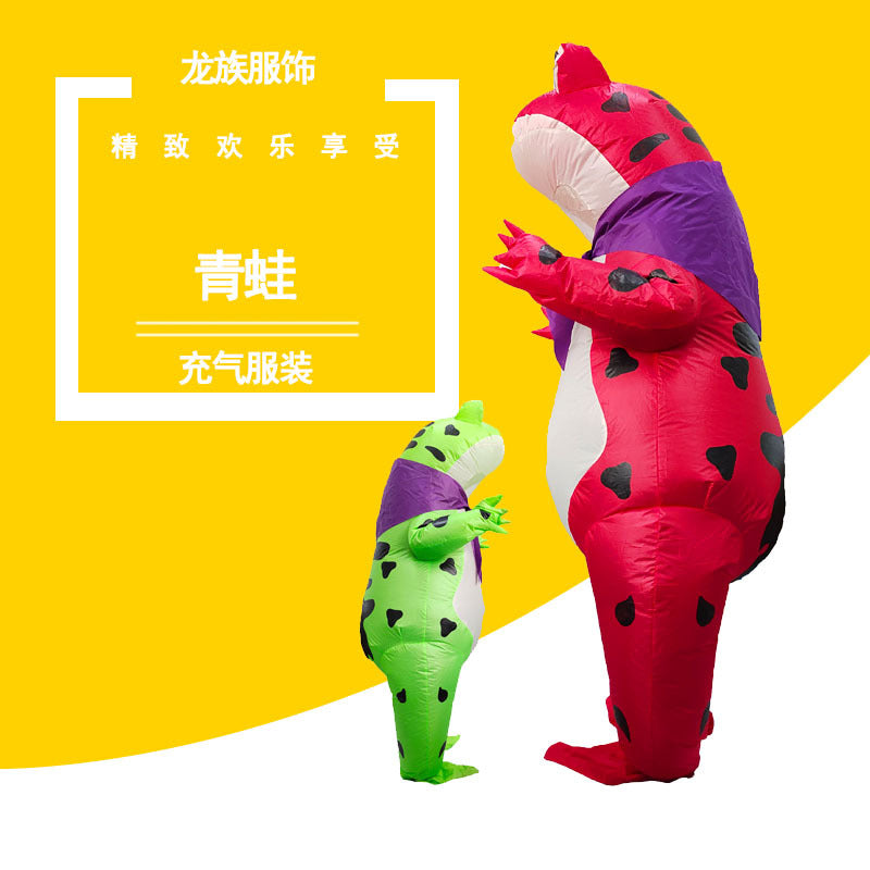 Halloween Inflatable Frog Costume for Adults, Funny Stage Performance