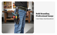 1680D Oxford Material Rotating Tool Pouch Multiple Pockets Screwdriver Pouch Heavy-Duty Work Gear Tear-Resistant
