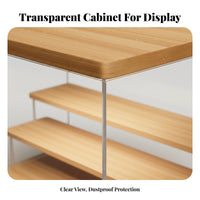 Acrylic Display Box Transparent Surprise Box Display Shelf Debris-Shielding Proof Collectible Case Stackable Figurine Storage