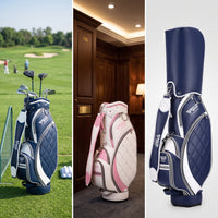 Golf Club Bag Waterproof Golf Stand Bag Leather for Golfers, Women, Practice Rounds
