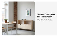 Multi-Tier swing-up door Cabinet Large Capacity Tiered swing-up door table Raised Base