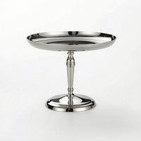 Pedestal Cake Stand Stainless Steel Cake Stand with Pedestal Mirror-Polished Silver for Hosts, Afternoon Tea, Parties