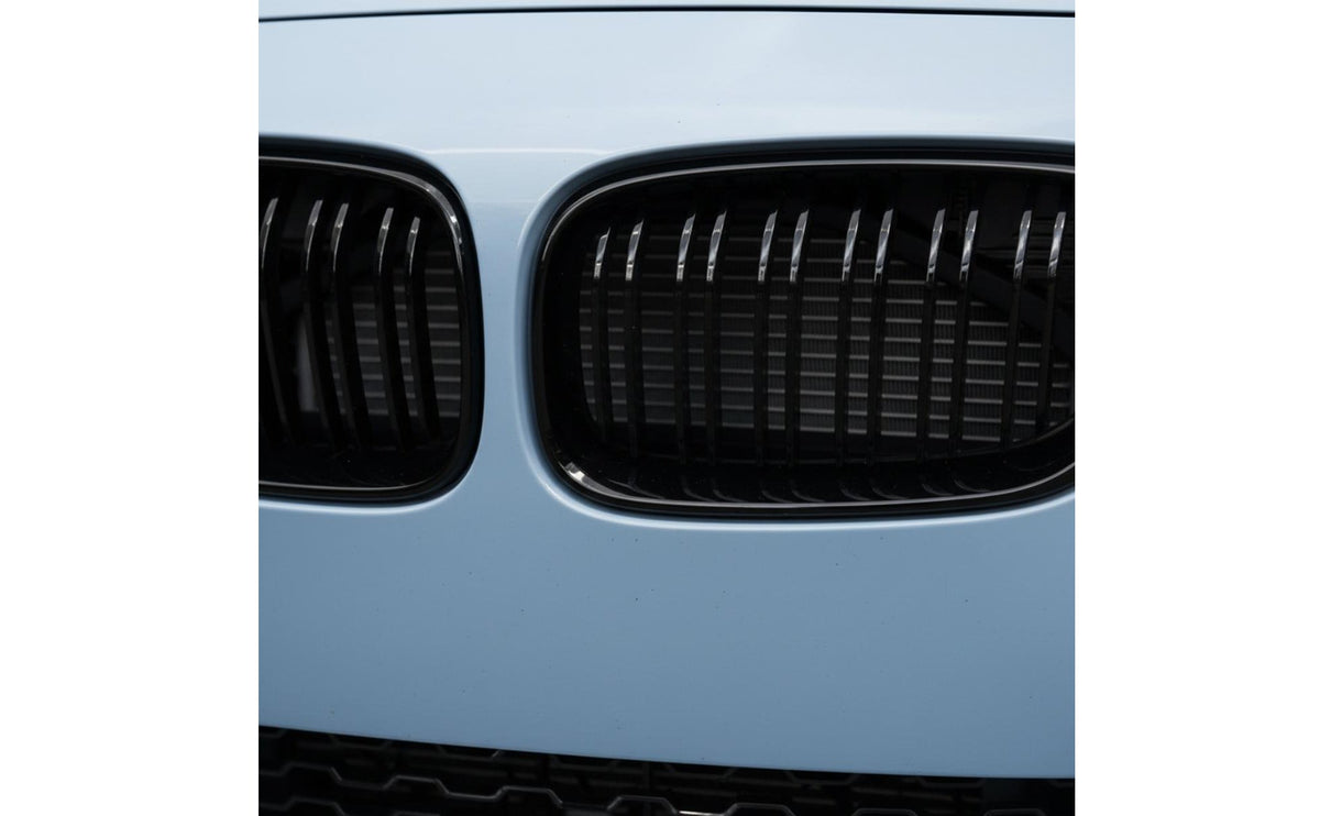 Gloss Black Front Grille Sporty Look Double Slat Kidney Grille Replacement Kidney Grilles