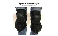 Adjustable Straps Motorcycle Knee Pads Contoured Hard Shell Knee Pads Vented Leg Guard Impact Protection