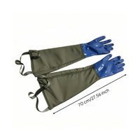 Waterproof Long Sleeve Work Gloves Heavy-Duty Gloves with Non-Slip Grip Wear-Resistant Thickened for Dishwashing