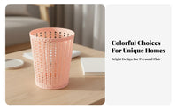 Small Mesh Trash Can Simple Design Iron Mesh Paper Basket Smooth Edges Office Supply for Students, Teachers, Study Room, Workspace, Classroom
