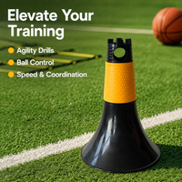Football Training Equipment for Coaches, 23cm Agility Cone, Sports Training Cones for football, Basketball