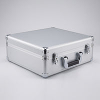 Lockable Aluminum Tool Case Protective Carrying Case with Foam Heavy-Duty Toolbox with Foam Shockproof for Technicians, Photographers, Hobbyists, Field Work, Workshop, Travel