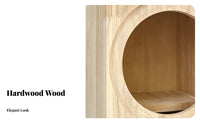 Dense Wood Empty Speaker Enclosure DIY accessible Unloaded Wooden Enclosure Acoustic resonance audio cabinet Easy to Install for Audiophiles, Hobbyists, Workshop, Garage