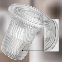 2 Pieces Threaded Patio Table Umbrella Hole Plug Ribbed Table Umbrella Hole Insert Outdoor Low-Profile