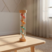 Early Learning Rain Sound Tube Soothing Raindrop Sounds Rainmaker Toy Colorful Design for Toddlers, Babies