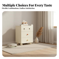 Creamy cream Finish 5-Drawer upright chest of drawers Minimalist Design Chest of Drawers adaptable Use Storage Furniture Modern aesthetic for Apartment Dwellers, Homeowners, Students, Bedroom, Living Room, Hallway