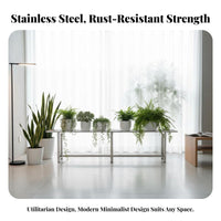 Indoor & Outdoor Use Multi-Tier Planter Shelf Space-Saving Plant Stand Stable and long-lasting Flower Pot Rack Sturdy Base for Gardeners, Homeowners, Decorators, Balcony, Small Spaces, Living Room, Bedroom