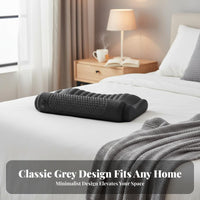 Inflatable Heated Neck Massage Pillow Breathable Material Memory Foam Neck Support Pillow for Side Sleepers, Adults, Bedroom, Bed, Home