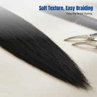 Low Temp Flame Retardant Braiding Hair, Soft Synthetic, Easy to Style, Multi-Color