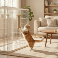 Wall-Mounted Cat Scratching Column Space-Saving Wall-Mounted Cat Scratcher Vertical for Cats