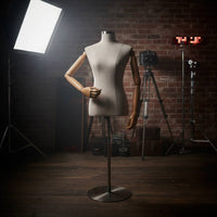 Dress Form Mannequin with Arms Articulated Mannequin Torso with Arms Freestanding Female Torso Display for Boutiques, Photo Studios