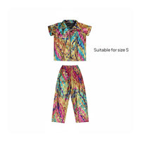 Disco Costume Set Lightweight 70s Pants Set Flexible Children's Clothing for Children and Girls