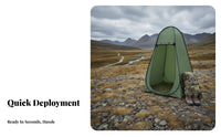 Multi-Purpose Portable Shower Tent Waterproof Camping Shower Tent Spacious Interior Outdoor Changing Room Windproof for Beachgoers, Families, Travelers, Outdoors, Beach, Fishing, Road Trips
