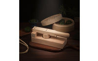 Deepened Wooden Pastry Press with Handle Versatile Pastry Pressing Mold Handheld Pastry Press with Mold Heavy-Duty for Bakers, Home Cooks, Baking, Snack Making, Kitchen