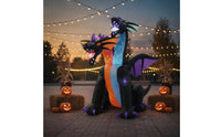 Two-Headed Dragon Inflatable Halloween Inflatable Dragon Easy Setup Decoration for Lawn, Porch