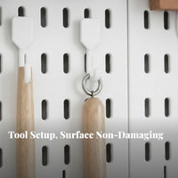 Pegboard Panel Kit no tools required Installation Perforated Panel Organizer DIY combination surfaceMounted Storage for Hobbyists, Bathroom, Study Room, Workshop